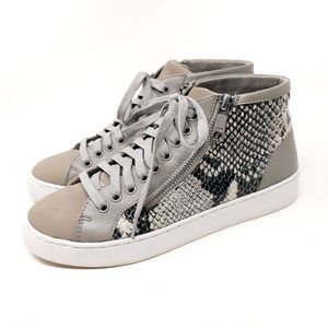 Vionic Splendid Torri High Top Snake Skin Sneakers Size 6.5